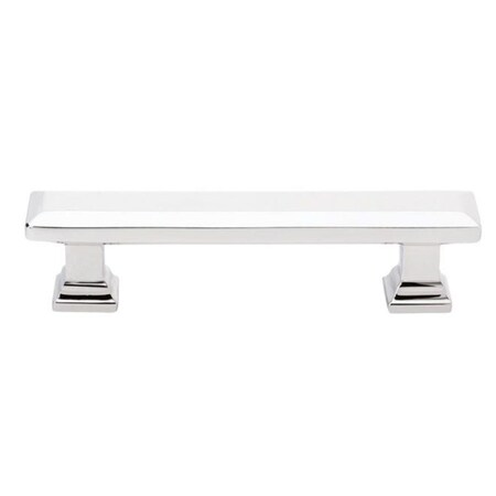 Patioplus 4 in. Geometric Rectangular Cabinet Pull, Bright Chrome PA1634203